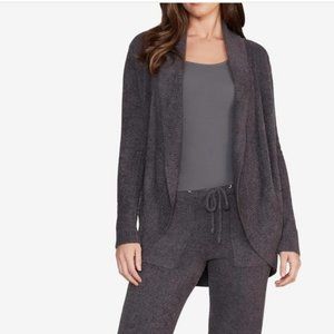 Barefoot Dreams Black Cozychic Lite Terry Style Cardigan Size S